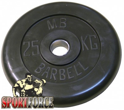 Обрезиненный диск MB Barbell 25 кг