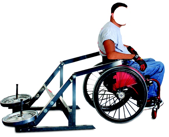 А-150i Жим вниз для инвалидов-колясочников (свободный вес)