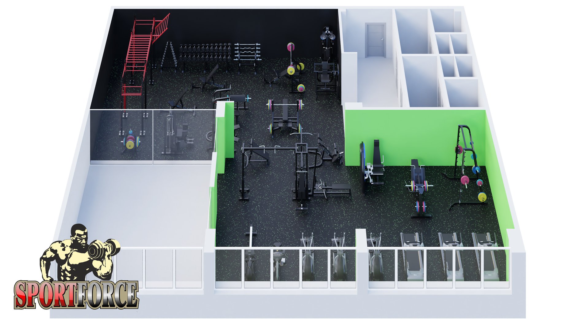 3D моделирование спортивного зала
