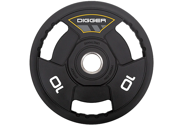 Hasttings Digger диск олимпийский полиуретановый 3-х хватовый 10 кг
