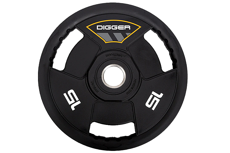 Hasttings Digger диск олимпийский полиуретановый 3-х хватовый 15 кг