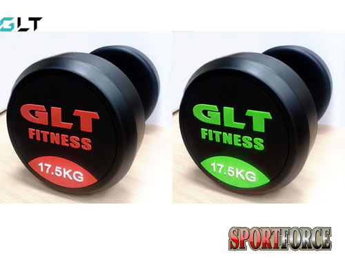 Гантели обрезиненные, набор 2,5–25 кг по 2 гантели, всего 20 гантелей. Общий вес 275 кг GLT Fitness