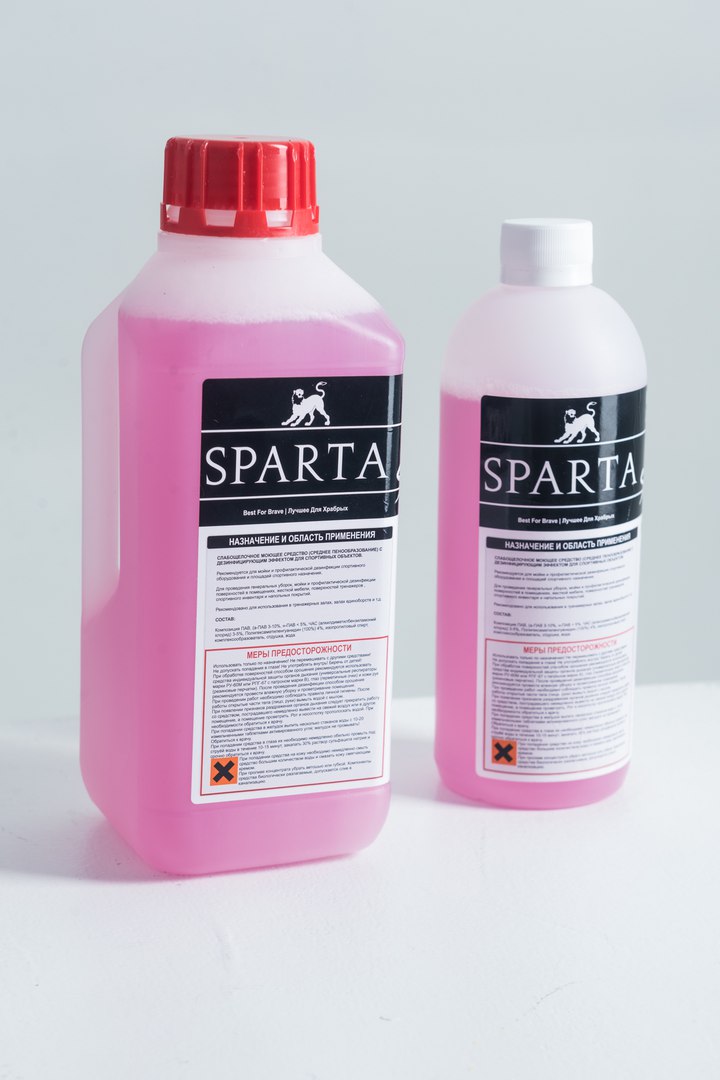 Чистящее и дезинфицирующее средство для спортивных залов SPARTA SportCleaner - 5 литров