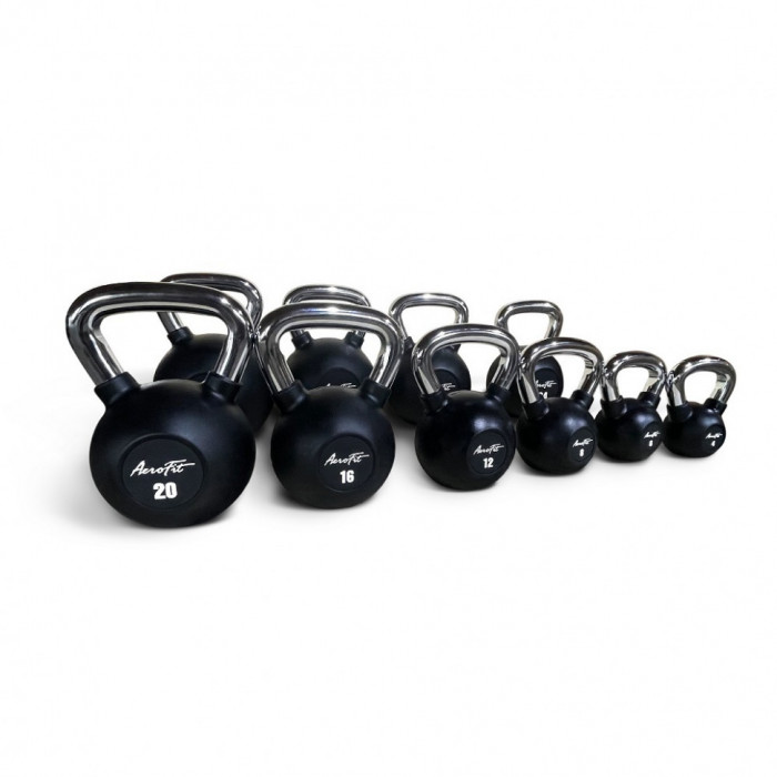 Aerofit AFBK Гири обрезиненные с хромированной рукояткой - 12 кг