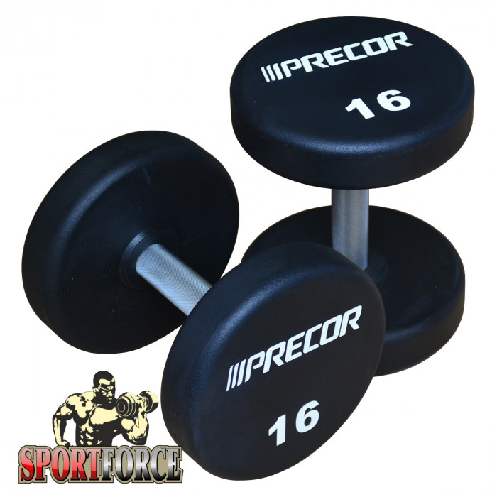 Гантели фиксированные в уретане PRECOR FM\UPD-12KG