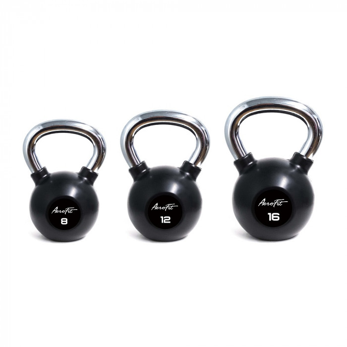 Aerofit AFBK Гири обрезиненные с хромированной рукояткой - 28 кг