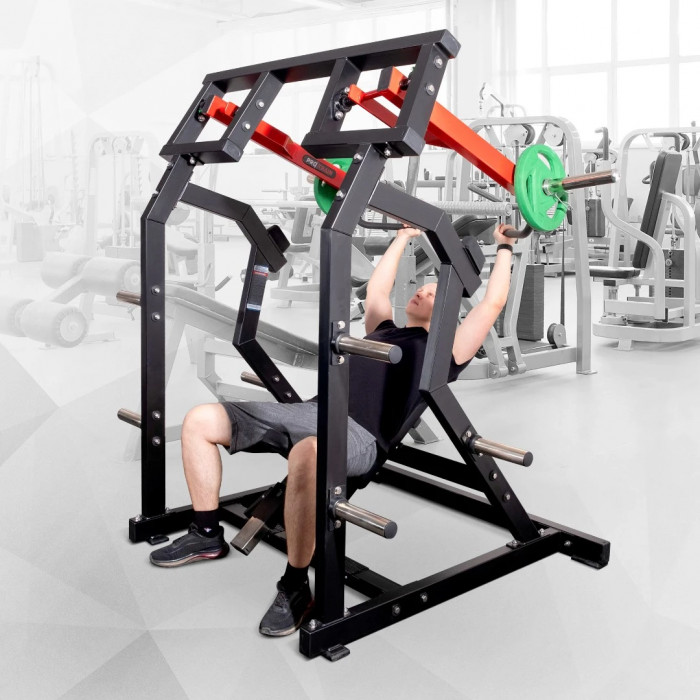 Плечевой жим на свободных весах Protrain PP121 (черно-красный)